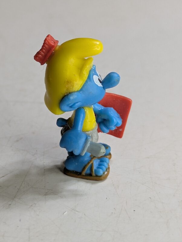 FIGURA DE 2012 – CHUPA CHUPS ROMAN SOLDIER SMURF CU5113 - 5 GRAMAS - USADO (UK) PREÇO DO FRETE NA DESCRIÇÃO - Imagem 5