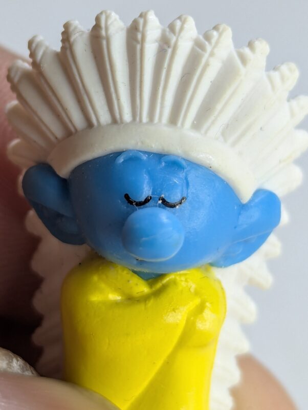 FIGURA DE 2012 – CHUPA CHUPS INDIAN SMURF CU5113 - 4 GRAMAS - USADO (UK) PREÇO DO FRETE NA DESCRIÇÃO - Imagem 2