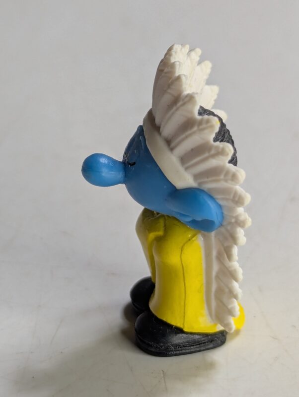 FIGURA DE 2012 – CHUPA CHUPS INDIAN SMURF CU5113 - 4 GRAMAS - USADO (UK) PREÇO DO FRETE NA DESCRIÇÃO - Imagem 5