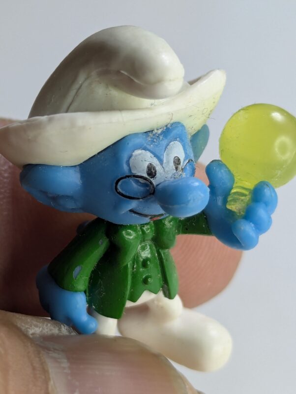 FIGURA DE 2012 – CHUPA CHUPS THOMAS EDISON SMURF CU5113 - 5 GRAMAS - USADO (UK) PREÇO DO FRETE NA DESCRIÇÃO - Imagem 2