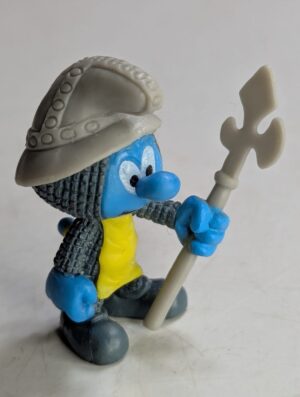 FIGURA DE 2012 – CHUPA CHUPS MEDIEVAL SMURF CU5113 - 5 GRAMAS - USADO (UK) PREÇO DO FRETE NA DESCRIÇÃO