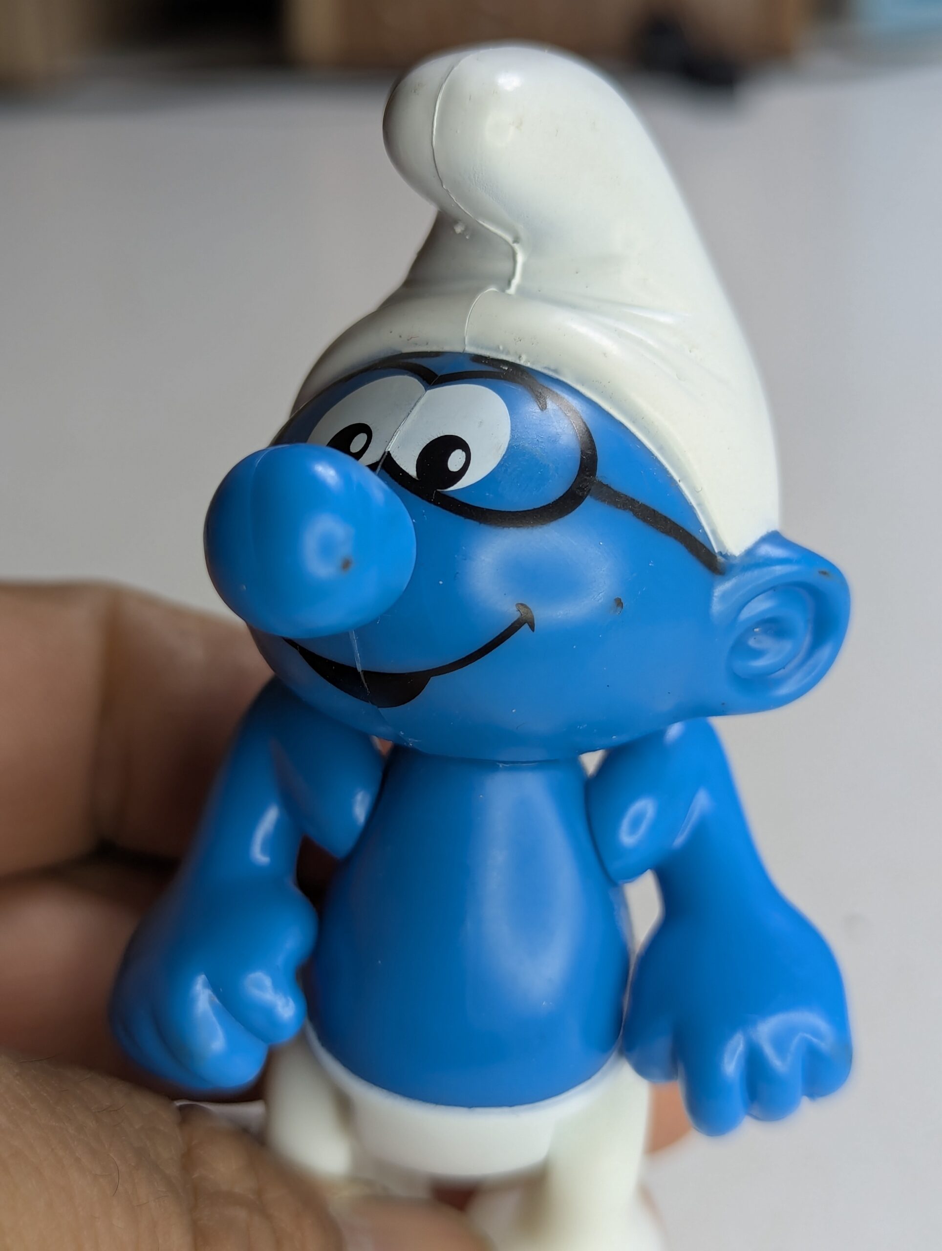 FIGURA SMURF DE 2002 MCDONALD'S BRAINY (GÊNIO) – 32 GRAMAS - USADO (UK) PREÇO DO FRETE NA DESCRIÇÃO - Imagem 2