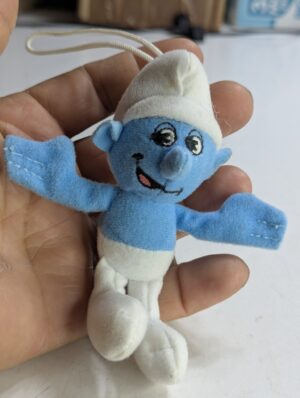 FIGURA SMURF DE 2011 MCDONALD'S PELUCHE CLUMSY (DESATRADO) –  10 GRAMAS - USADO (UK) PREÇO DO FRETE NA DESCRIÇÃO