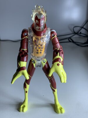 FIGURA BEN 10 HEATBLAST METAMORFIGURE (CHAMA) (COMPLETO E FUNCIONANDO) – 69 GRAMAS – USADO (UK) PREÇO DO FRETE NA DESCRIÇÃO.
