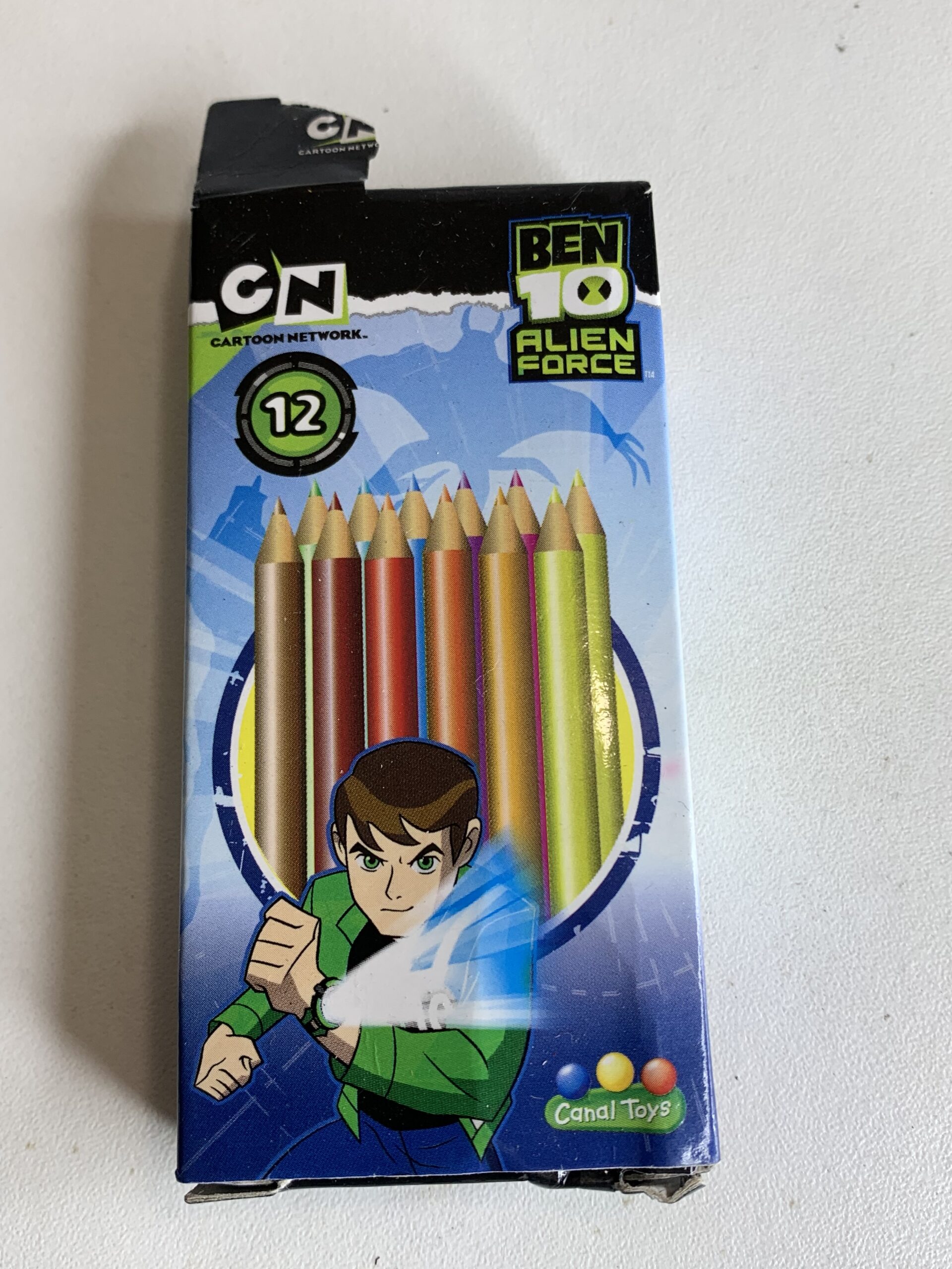 BEN 10 LÁPIS DE COR 12 UNIDADES - 49 GRAMAS - USADO (UK) PREÇO DO FRETE NA DESCRIÇÃO - Imagem 2