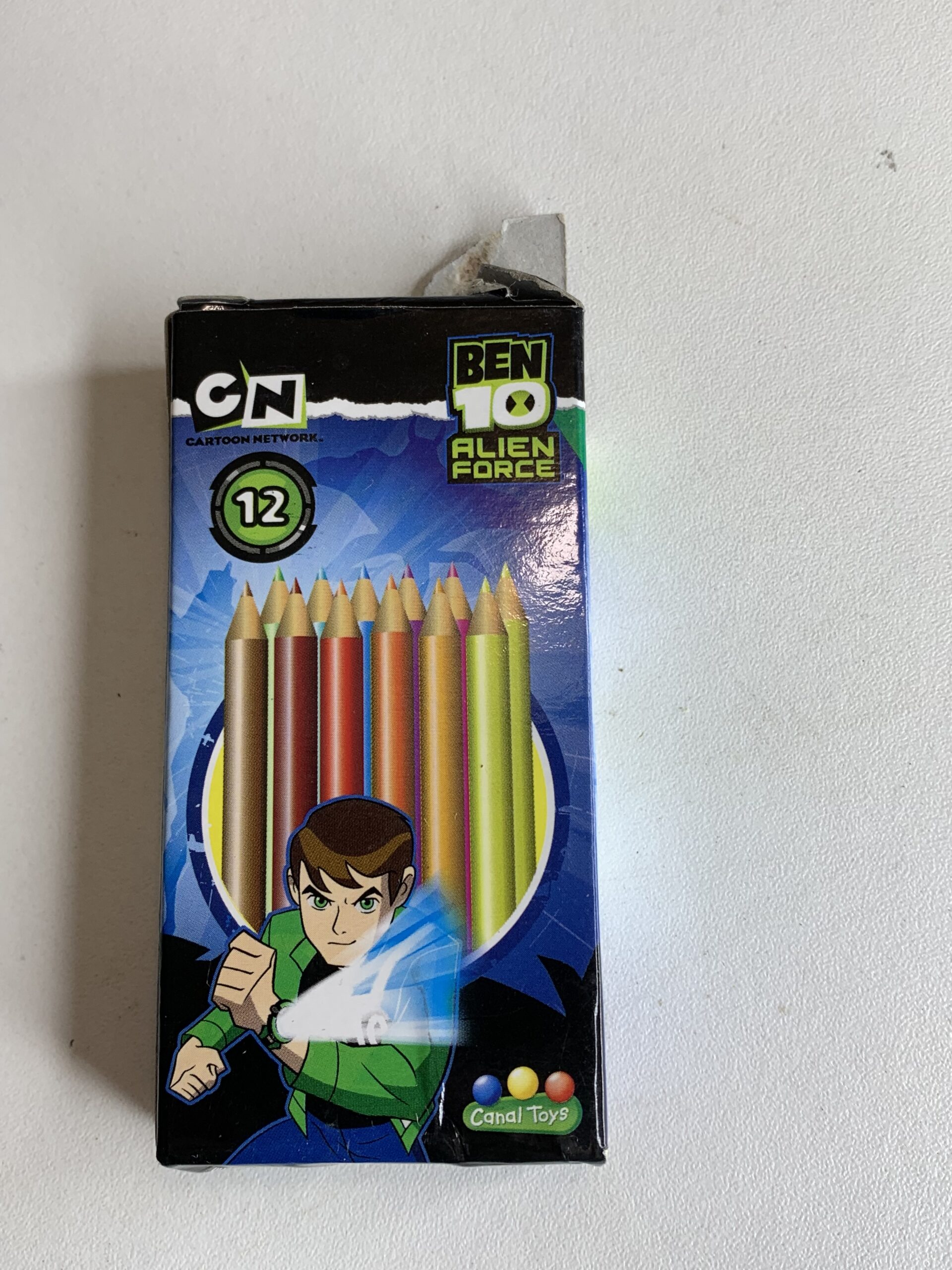 BEN 10 LÁPIS DE COR 12 UNIDADES - 49 GRAMAS - USADO (UK) PREÇO DO FRETE NA DESCRIÇÃO - Imagem 3
