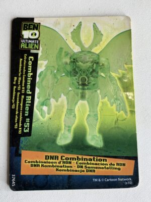 BEN 10 ULTIMATE ALIEN CARD - COMBINED ALIEN #53 – 05 GRAMAS – USADO (UK) PREÇO DO FRETE NA DESCRIÇÃO