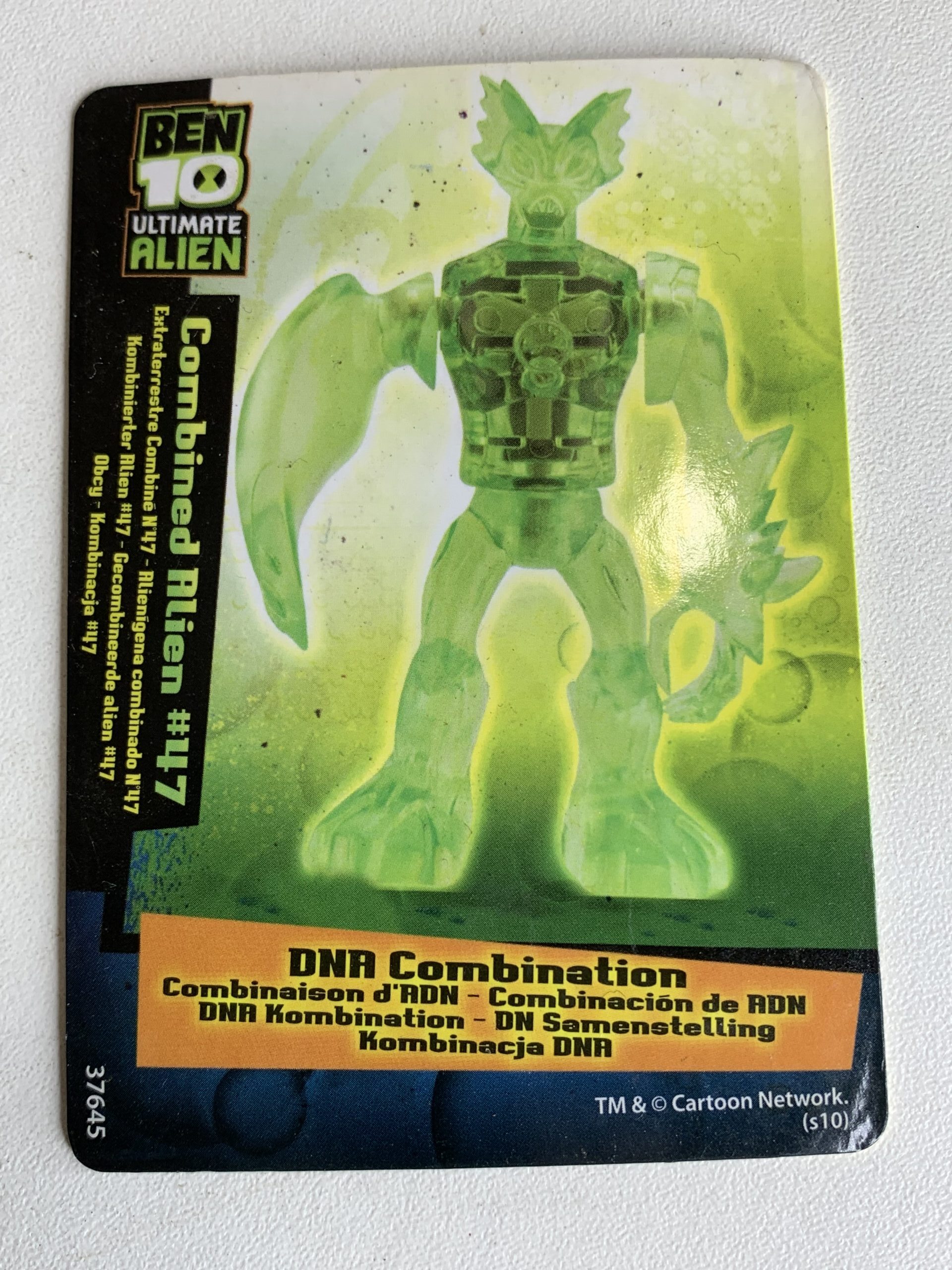 BEN 10 ULTIMATE ALIEN CARD - COMBINED ALIEN #47 – 05 GRAMAS – USADO (UK) PREÇO DO FRETE NA DESCRIÇÃO