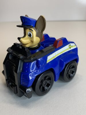 FIGURA PAW PATROL CHASE RESCUE RACER (PATRULHA CANINA) – 88 GRAMAS – USADO (UK) PREÇO DO FRETE NA DESCRIÇÃO