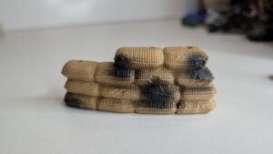 ARMAS E ACESSÓRIOS ACTION FIGURE - BARRICADA DE SACOS DE AREIA – 16 GRAMAS USADO (UK) PREÇO DO FRETE NA DESCRIÇÃO