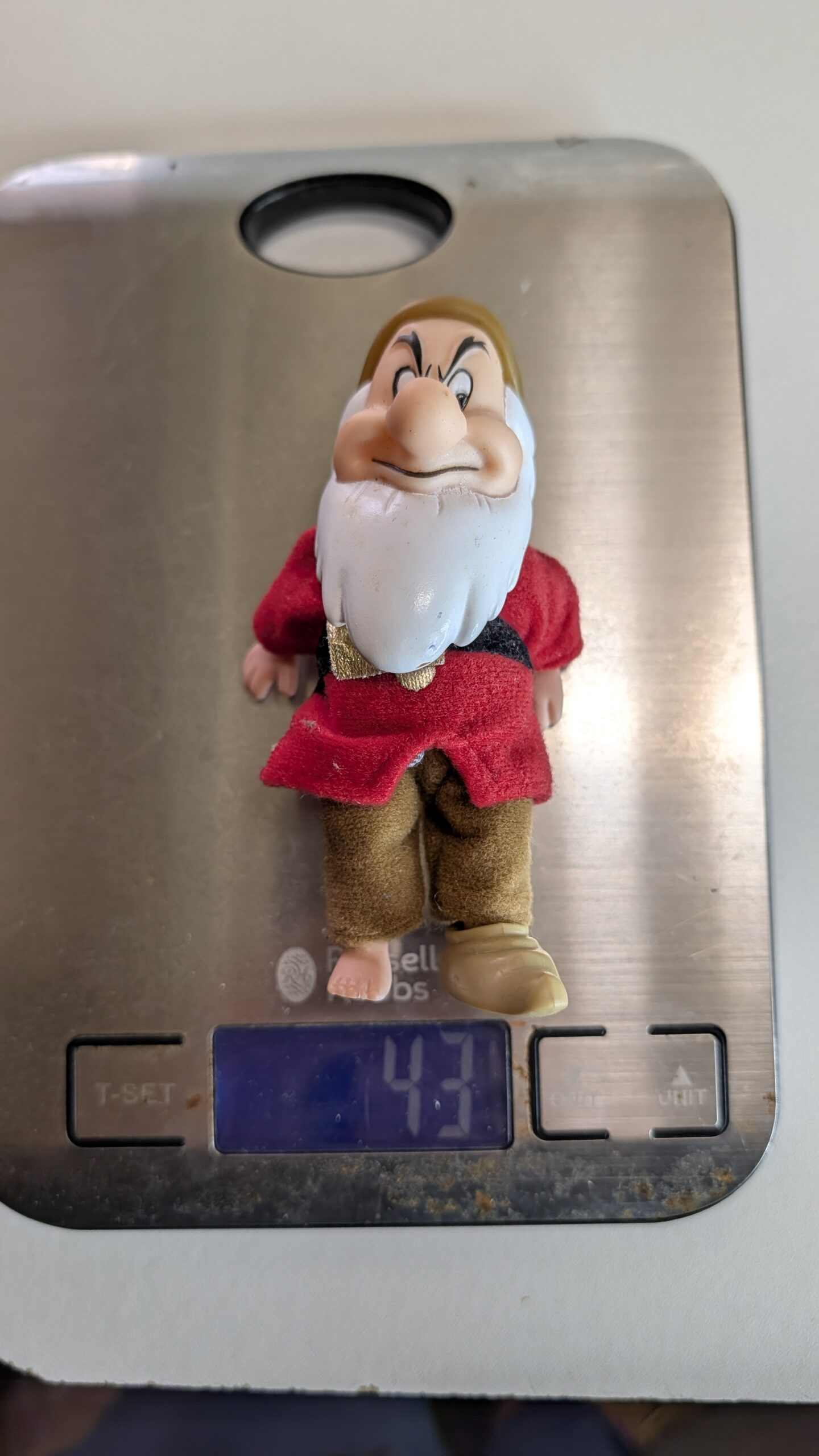 FIGURA DE SIMBA GRUMPY DWARF SNOW WHITE DISNEY – 43 GRAMAS – USADO (UK) PREÇO DO FRETE NA DESCRIÇÃO - Imagem 8