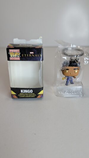 FIGURA DE 2021 FUNKO POP KINGO BOBBLE HEAD KEYCHAIN – 31 GRAMAS - USADO (UK) PREÇO DO FRETE NA DESCRIÇÃO
