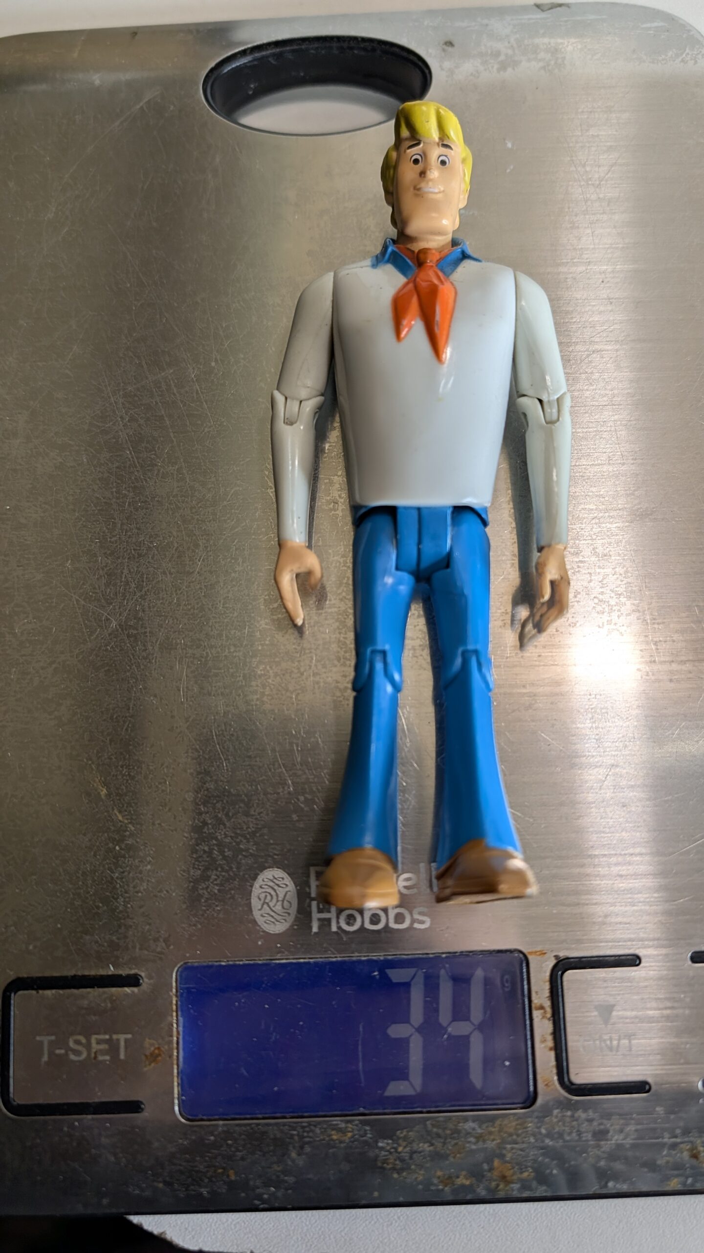 FIGURA DE 2011 SCOOBY-DOO SCOOBY DOO FRED – 34 GRAMAS - USADO - Imagem 9