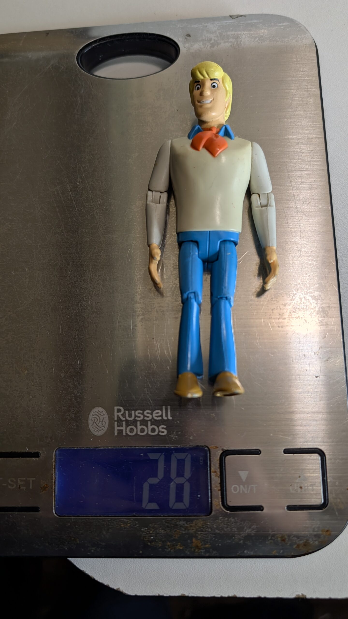 FIGURA DE 2004 SCOOBY-DOO SCOOBY DOO FRED – 28 GRAMAS - USADO - Imagem 8