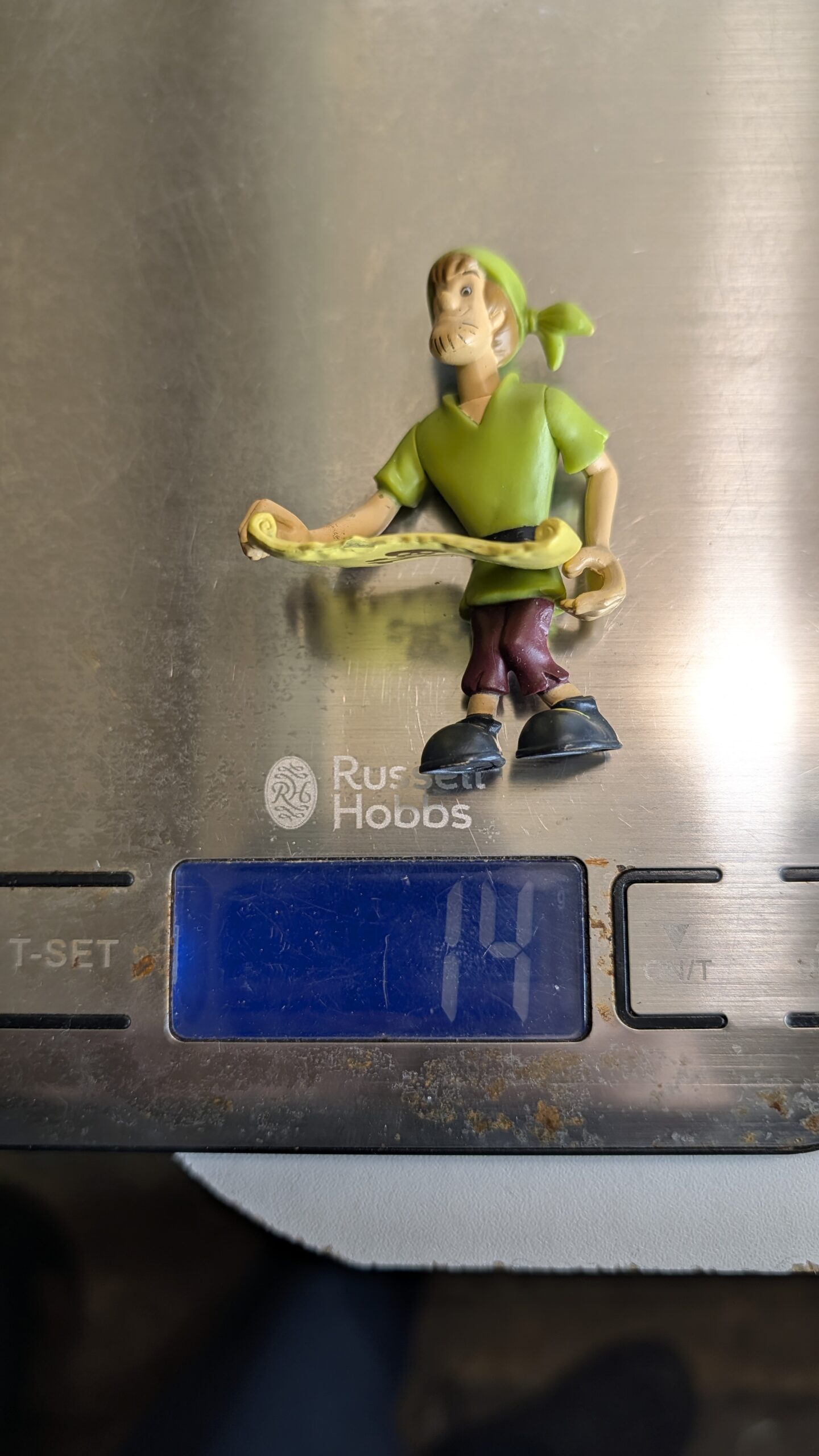 FIGURA DE 2010 SCOOBY-DOO – SCOOBY DOO SALSICHA SHAGGY - SHERLOCK SCOOBY - 14 GRAMAS - USADO - Imagem 9