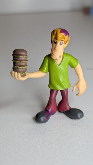 FIGURA DE 2008 MYSTERY MATES SCOOBY-DOO – SCOOBY DOO SALSICHA SHAGGY - SHERLOCK SCOOBY - 15 GRAMAS - USADO