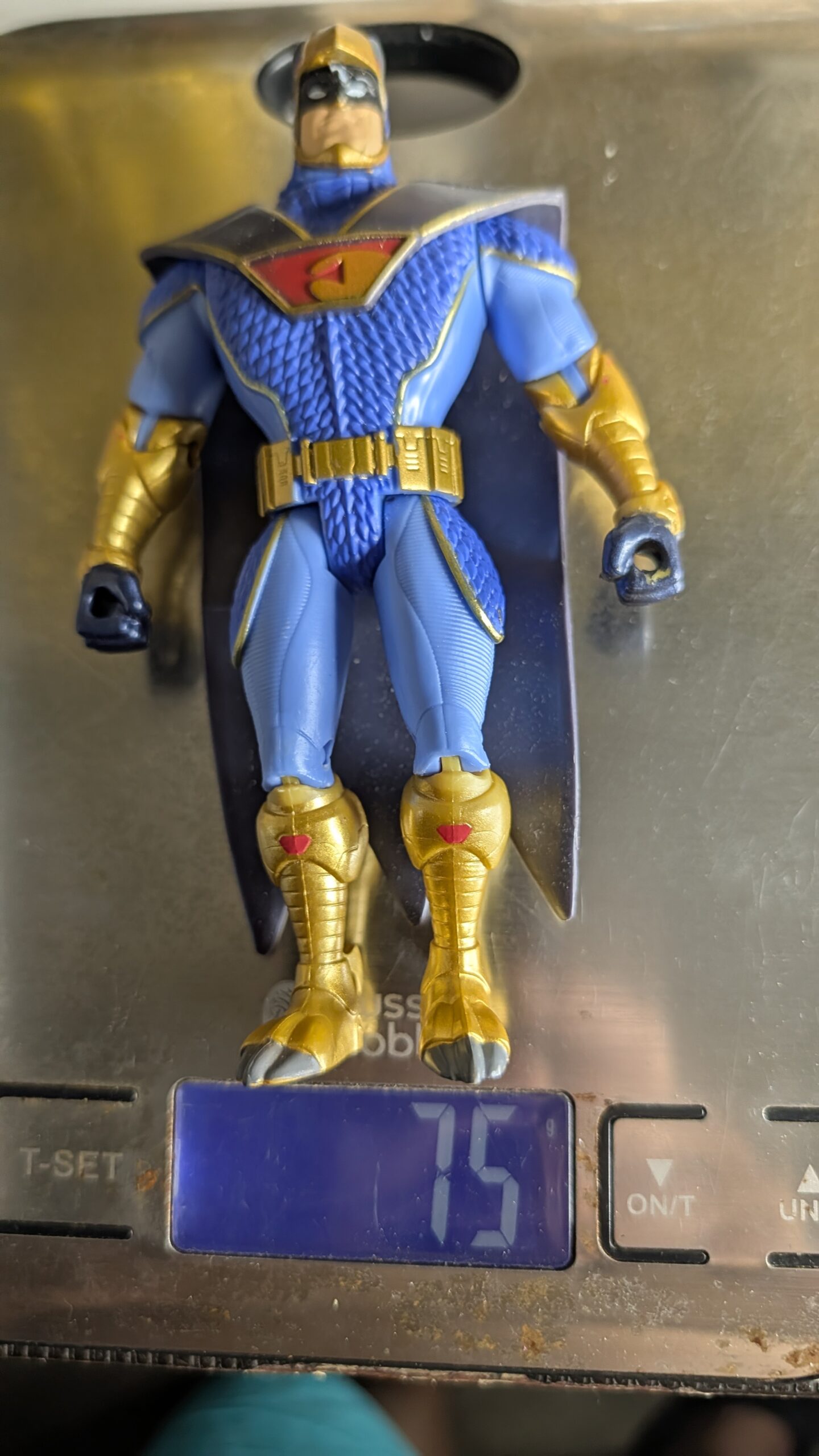 FIGURA DE 2019 SCOOBY-DOO FALCÃO AZUL (BLUE FALCON) – 75 GRAMAS - USADO - Imagem 8
