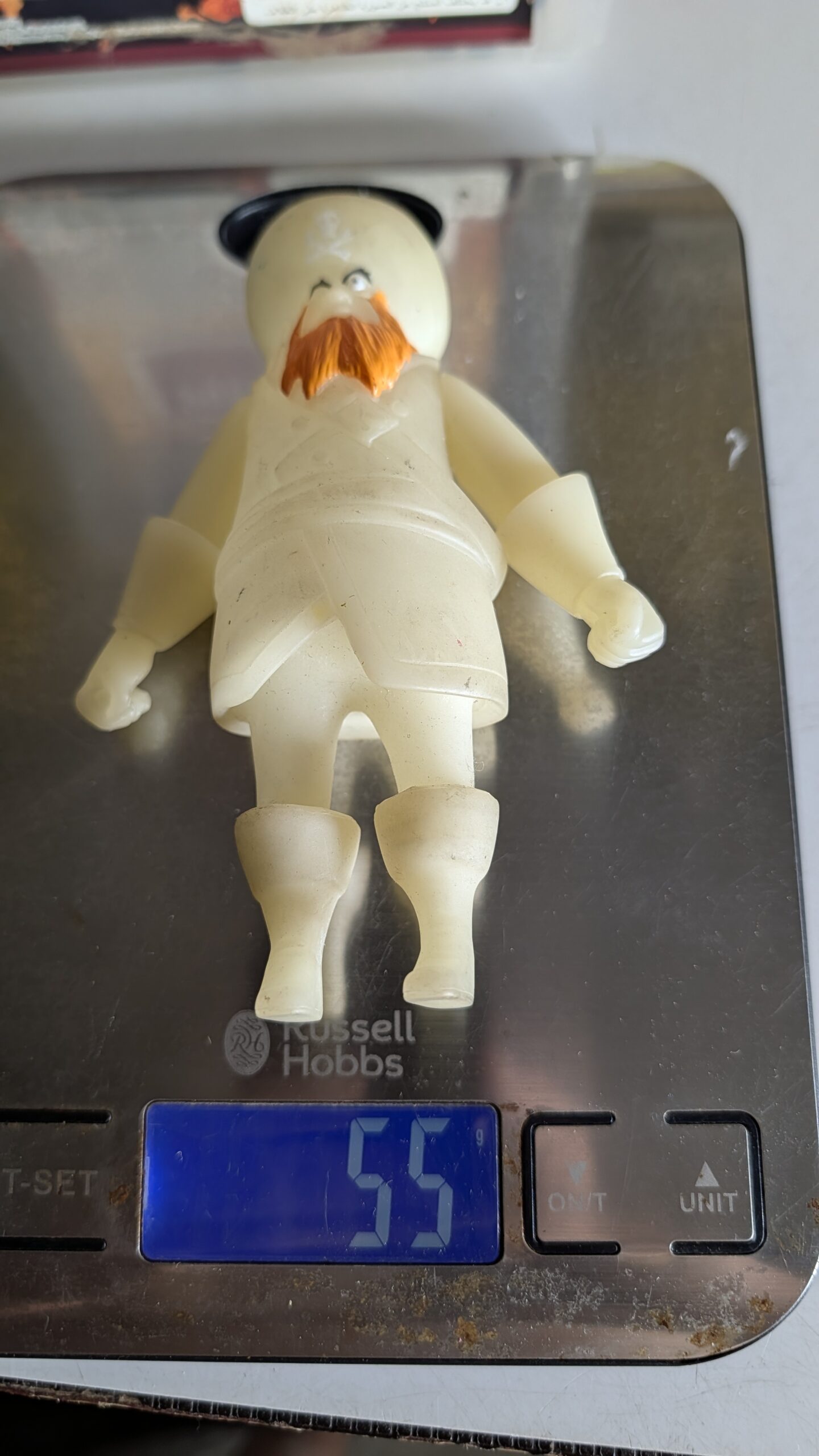FIGURA DE 2003 SCOOBY-DOO FANTASMA DO PIRATA BARBA RUIVA FLUORECENTE – 55 GRAMAS - USADO - Imagem 11