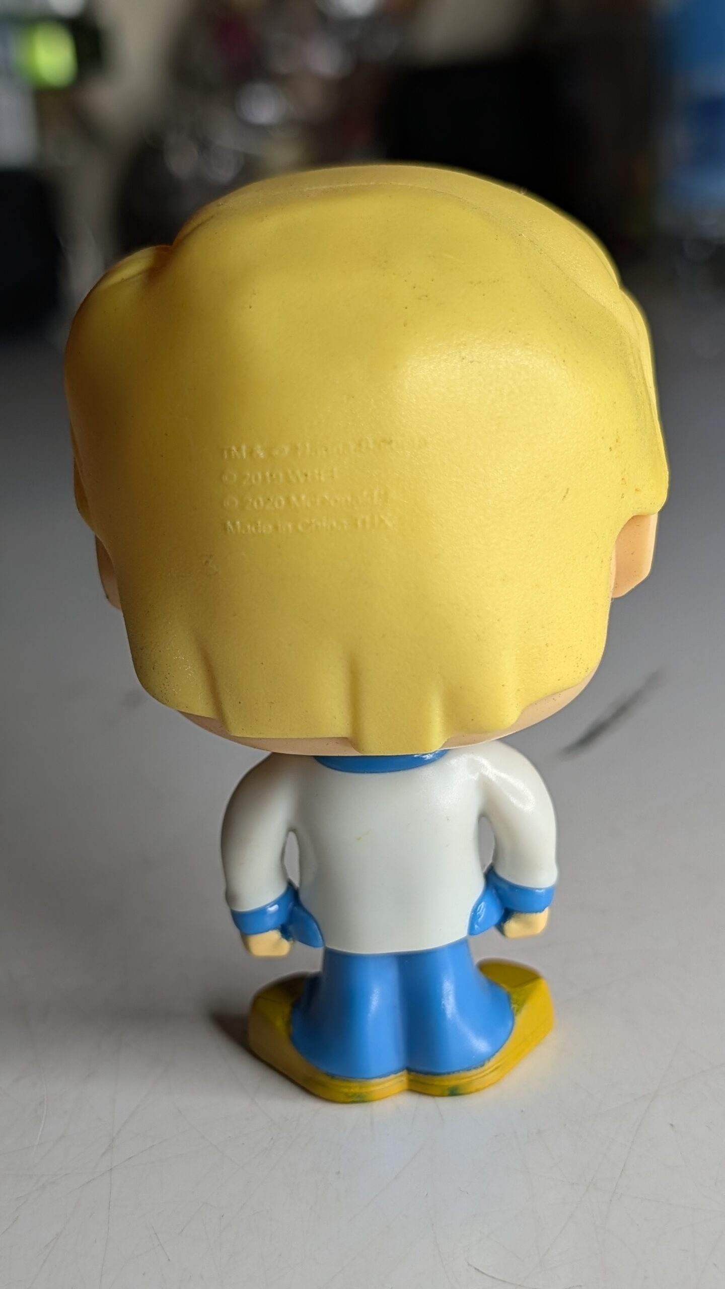 FIGURA DE 2019/20 MCDONALD'S SCOOBY-DOO FRED CABEÇA DE MOLA – 38 GRAMAS - USADO - Imagem 7