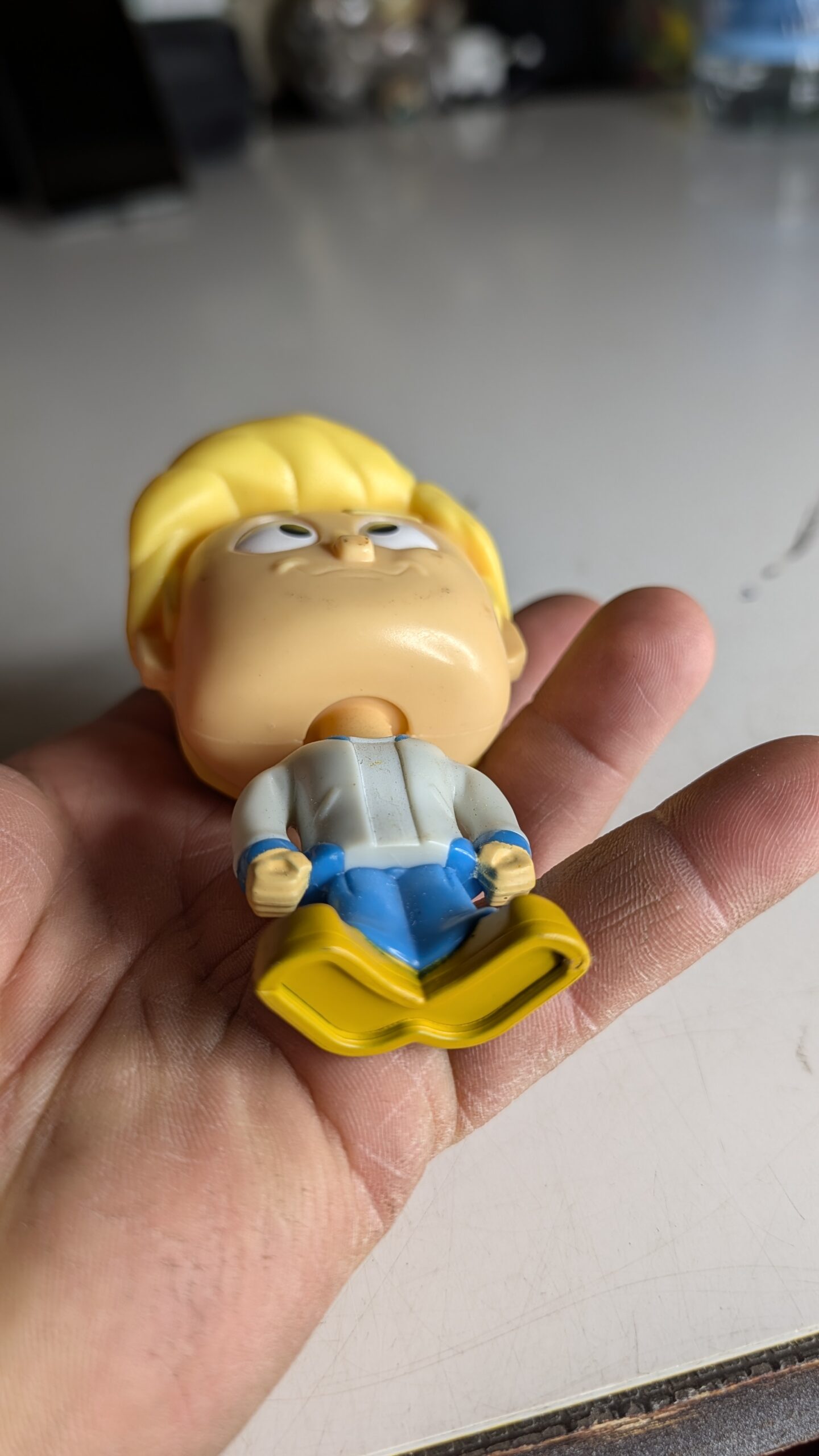 FIGURA DE 2019/20 MCDONALD'S SCOOBY-DOO FRED CABEÇA DE MOLA – 38 GRAMAS - USADO - Imagem 6