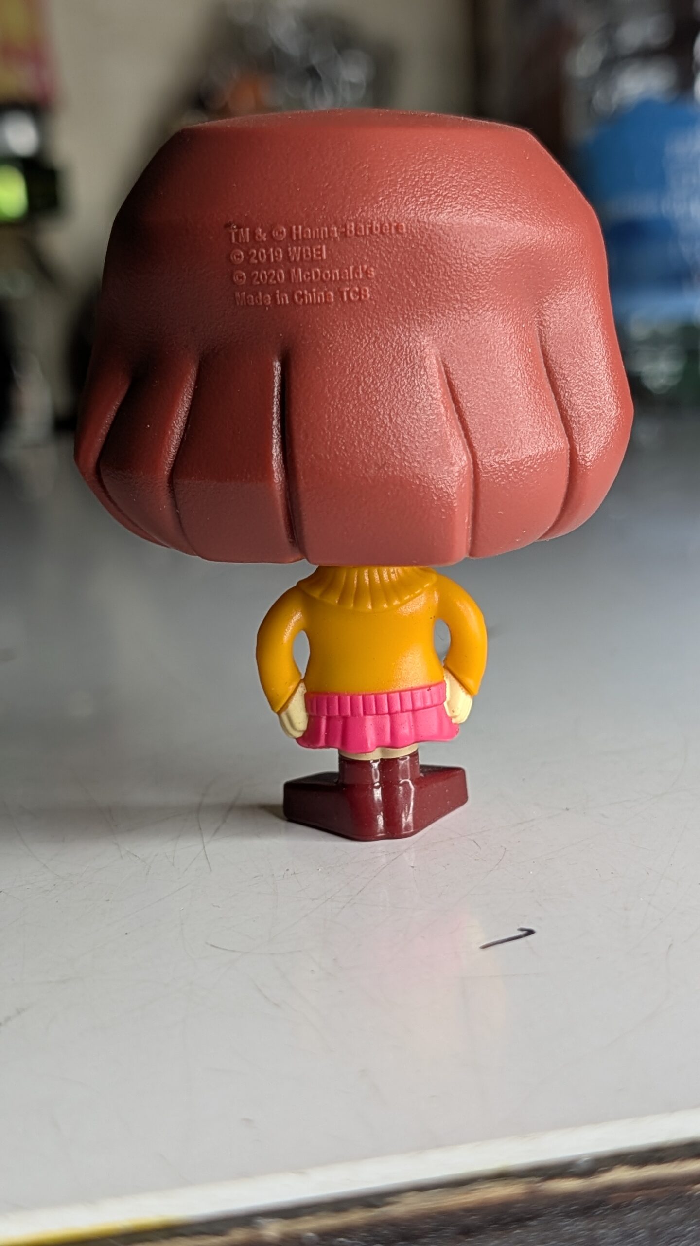 FIGURA DE 2019/20 MCDONALD'S SCOOBY-DOO VELMA DINKLEY CABEÇA DE MOLA – 32 GRAMAS - USADO - Imagem 7