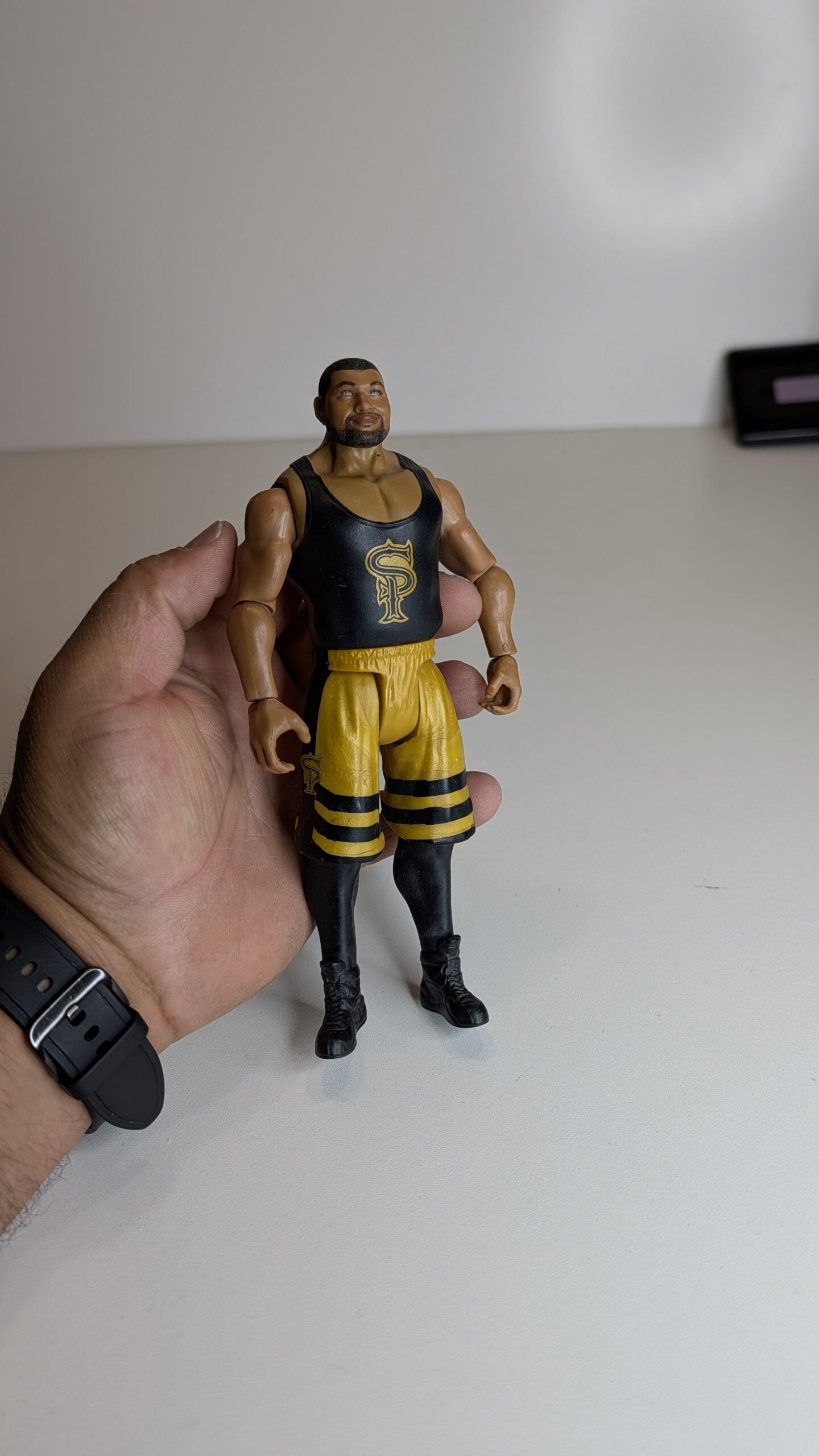 FIGURA DE 2018 - ANGELO DAWKINS CHAMPIONSHIP SHOWDOWN - WWE/WWF – 147 GRAMAS – #5 USADO - Imagem 3