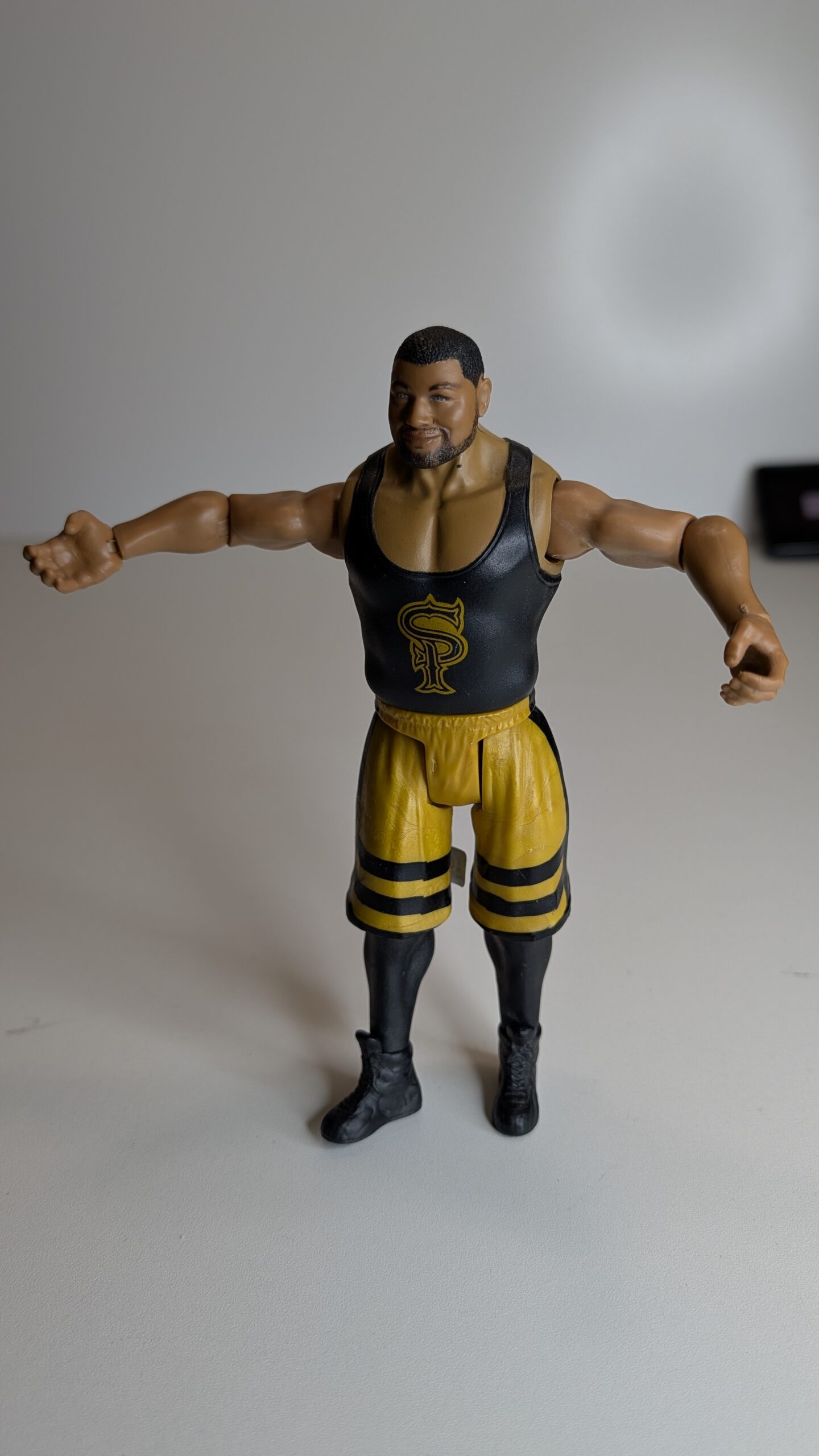 FIGURA DE 2018 - ANGELO DAWKINS CHAMPIONSHIP SHOWDOWN - WWE/WWF – 147 GRAMAS – #5 USADO - Imagem 4