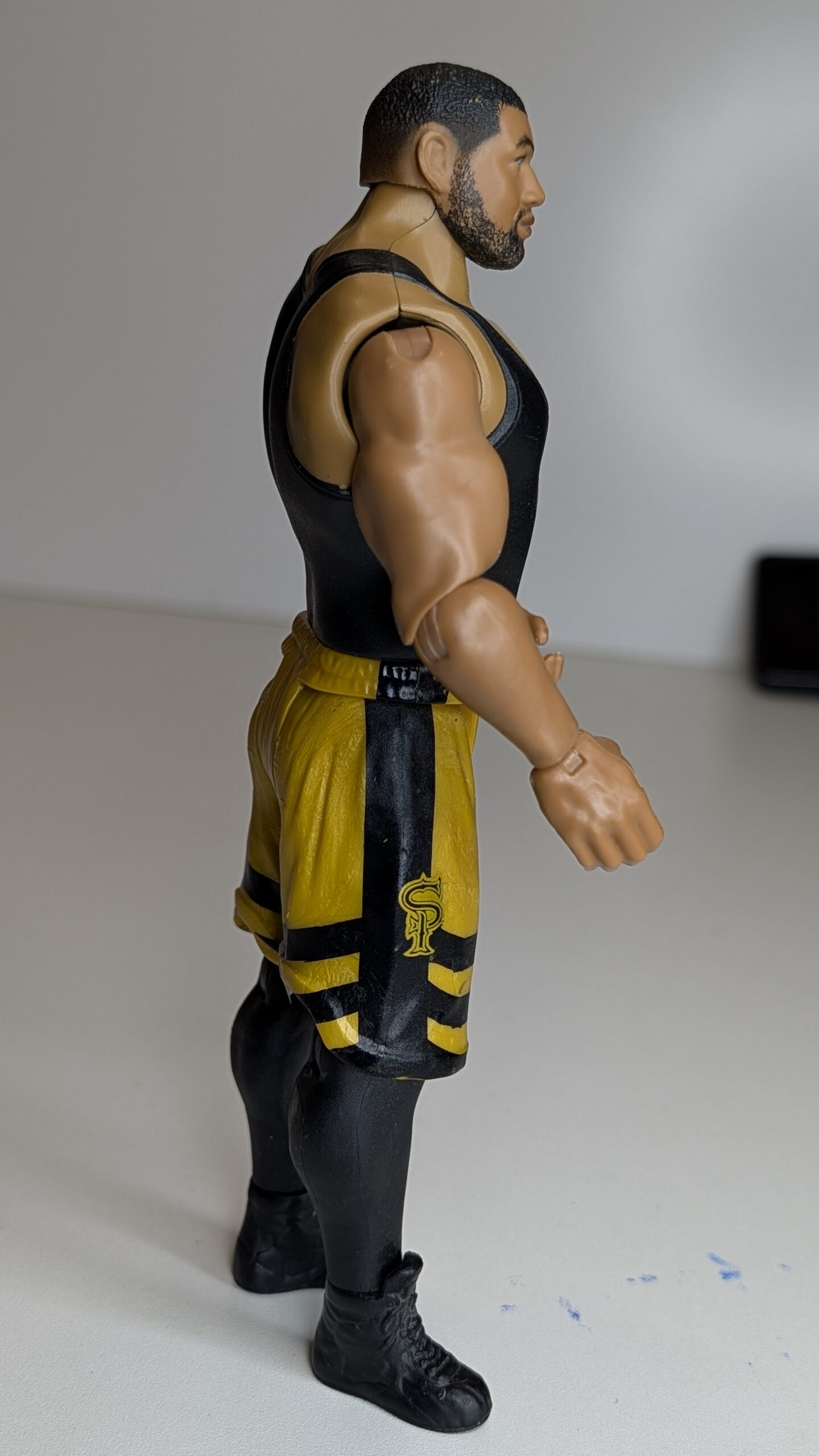 FIGURA DE 2018 - ANGELO DAWKINS CHAMPIONSHIP SHOWDOWN - WWE/WWF – 147 GRAMAS – #5 USADO - Imagem 6
