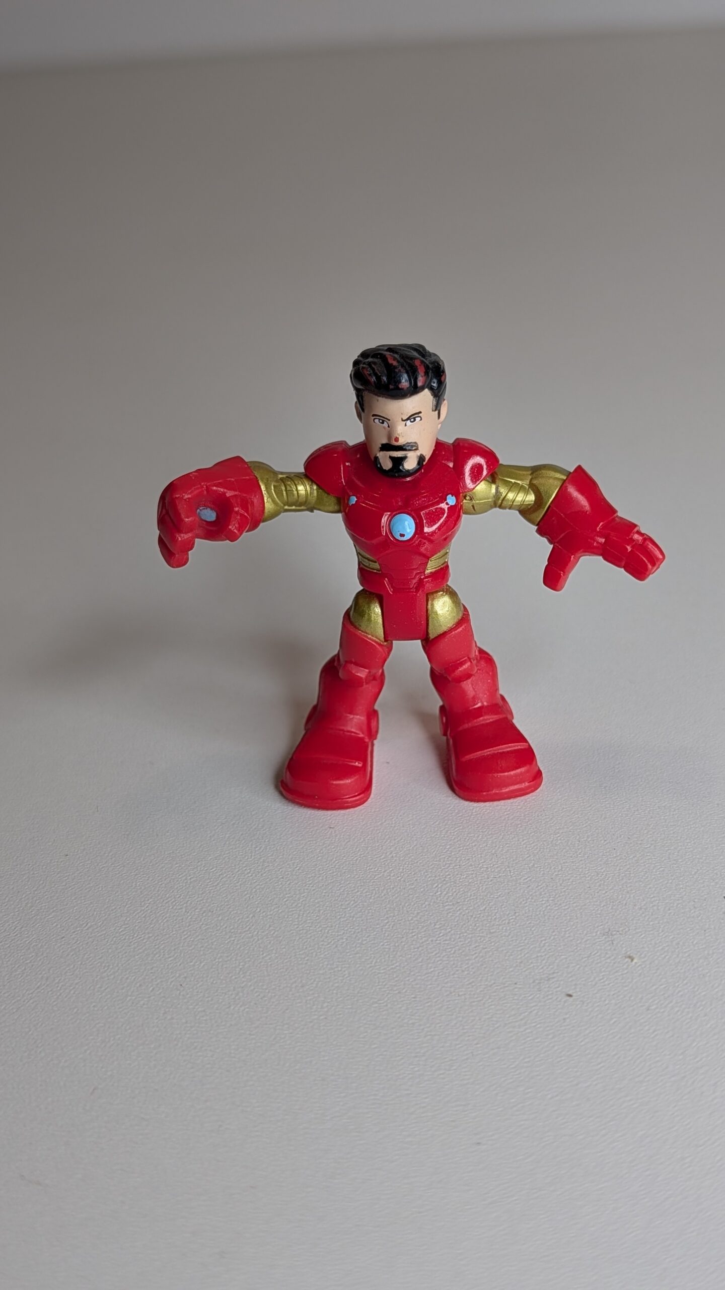 FIGURA DE HASBRO SUPERHERO ADVENTURES TONY STARK UMASKED 2008 - MARVEL – 17 GRAMAS – #5 USADO - Imagem 5