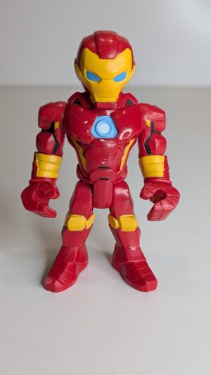 FIGURA DE HASBRO PLAYSKOOL SUPERHERO ADVENTURES IRON MAN 2018 - MARVEL – 91 GRAMAS – #5 USADO