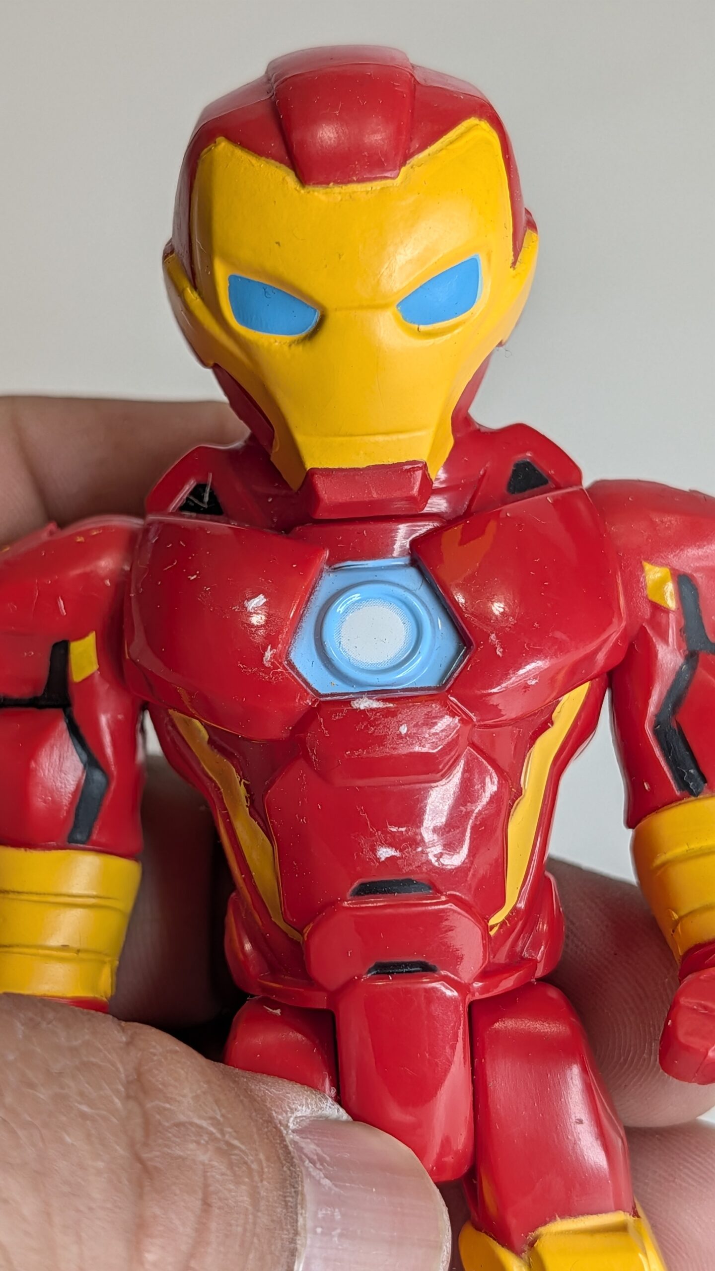 FIGURA DE HASBRO PLAYSKOOL SUPERHERO ADVENTURES IRON MAN 2018 - MARVEL – 91 GRAMAS – #5 USADO - Imagem 2