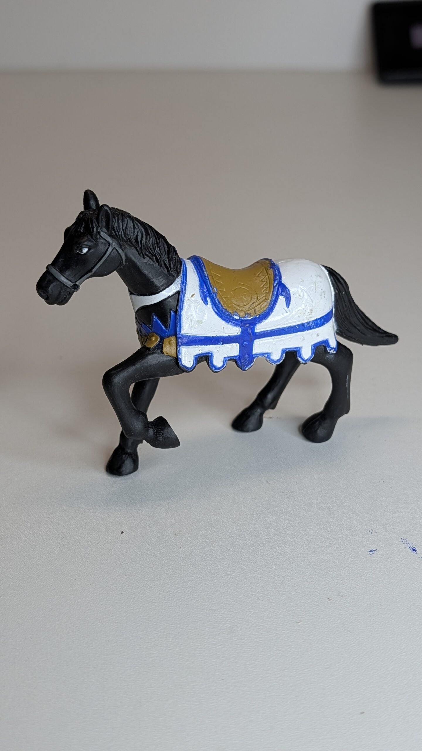 FIGURA DE MEDIVAL FANTASY HORSE (BLUE/AZUL) – 64 GRAMAS – #5 USADO - Imagem 4