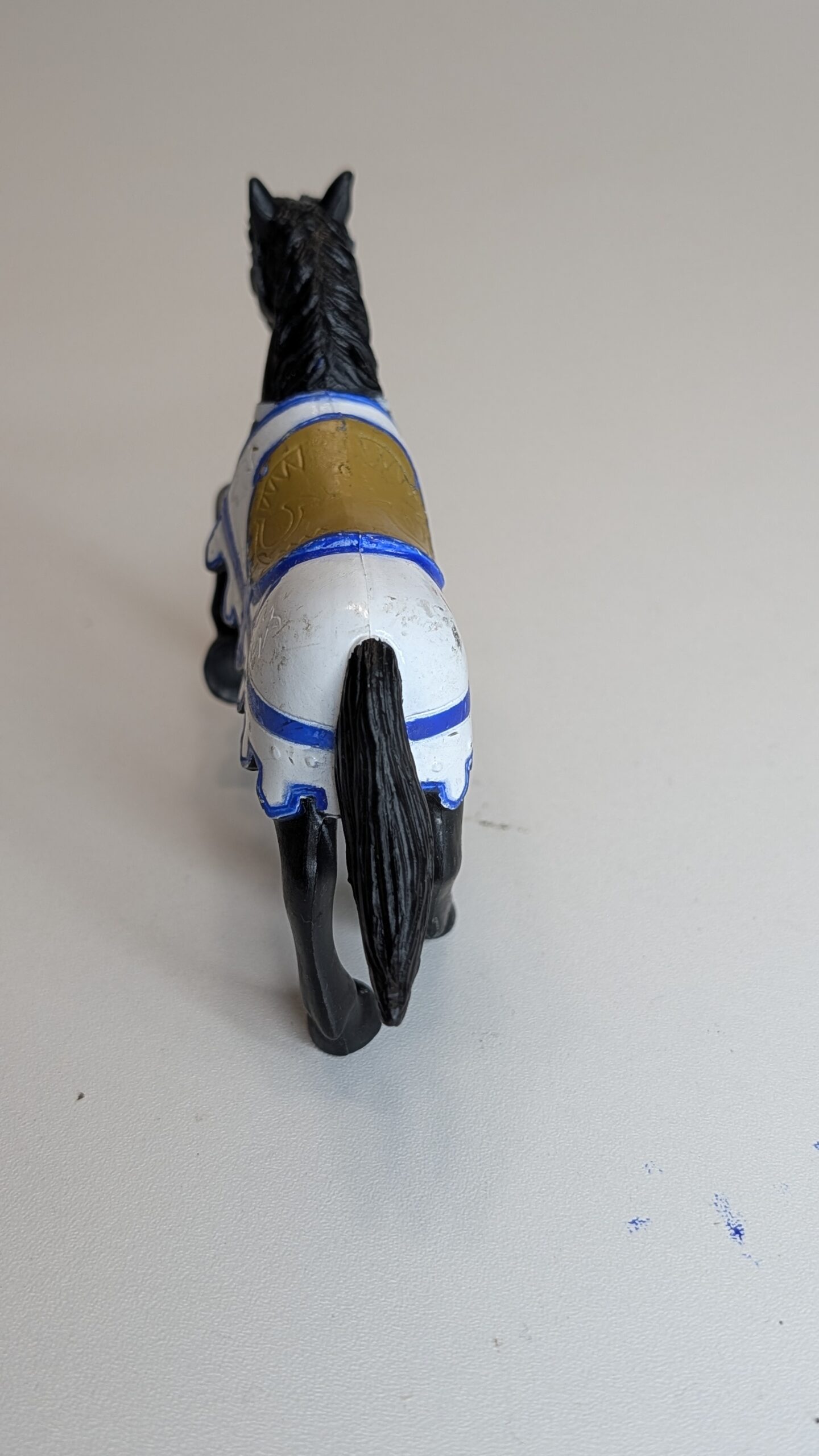 FIGURA DE MEDIVAL FANTASY HORSE (BLUE/AZUL) – 64 GRAMAS – #5 USADO - Imagem 5