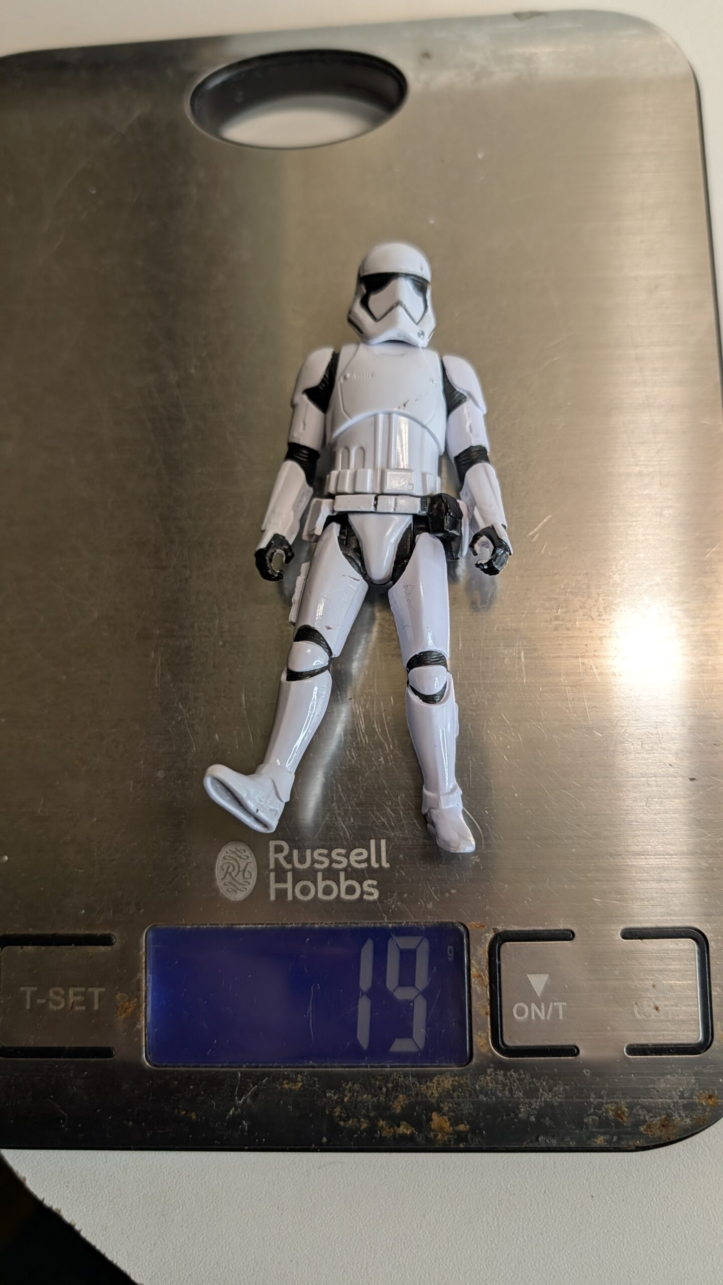 FIGURA DE HASBRO STARWARS FIRST ORDER STORMTROOPER- STARWARS – 19 GRAMAS – #5 USADO - Imagem 9
