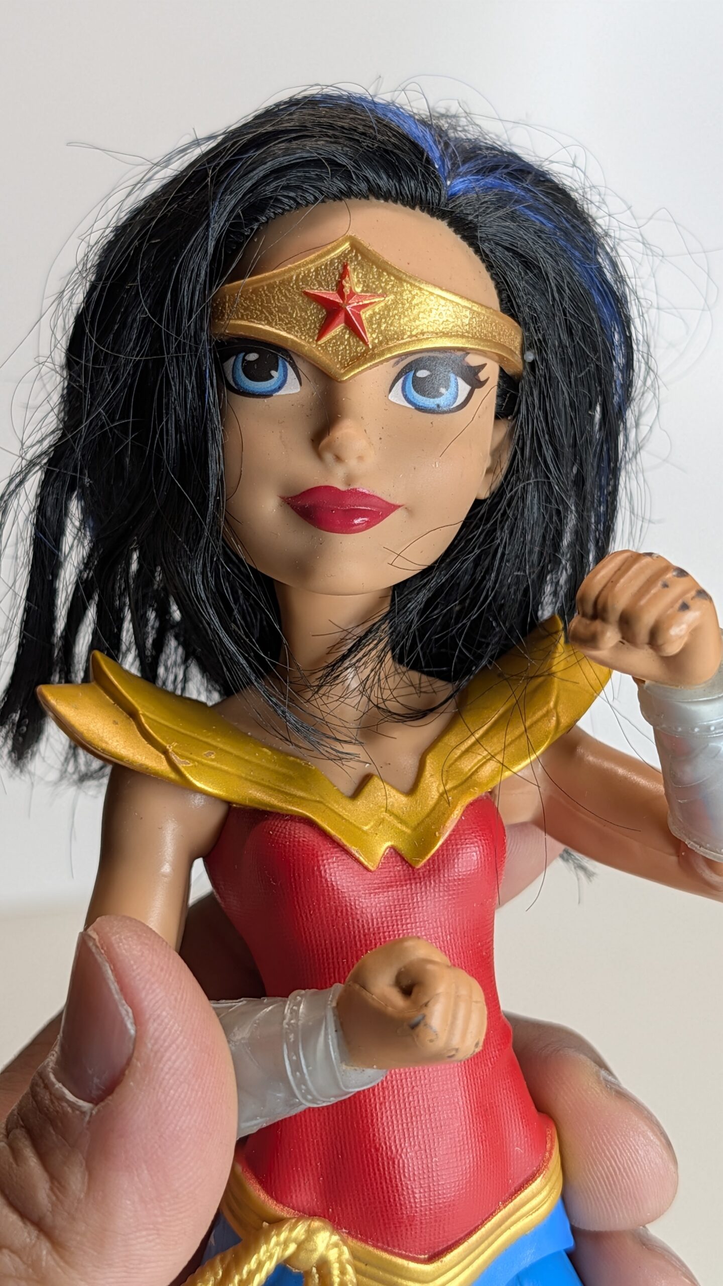 FIGURA DE MATTELSUPER HERO GIRLS WONDER-WOMAN 2015 - DC COMICS – 162 GRAMAS – #5 USADO - Imagem 2
