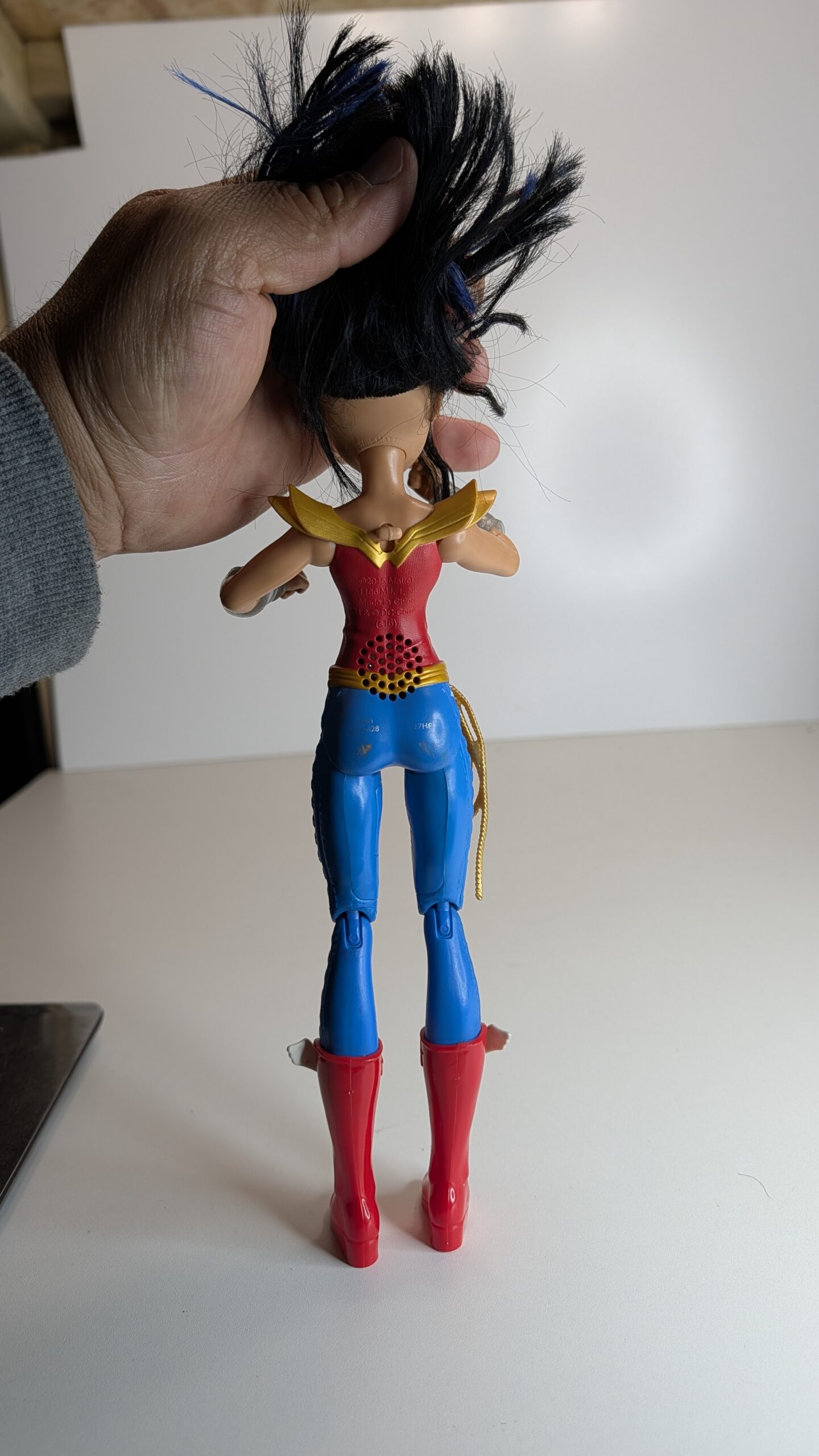 FIGURA DE MATTELSUPER HERO GIRLS WONDER-WOMAN 2015 - DC COMICS – 162 GRAMAS – #5 USADO - Imagem 8