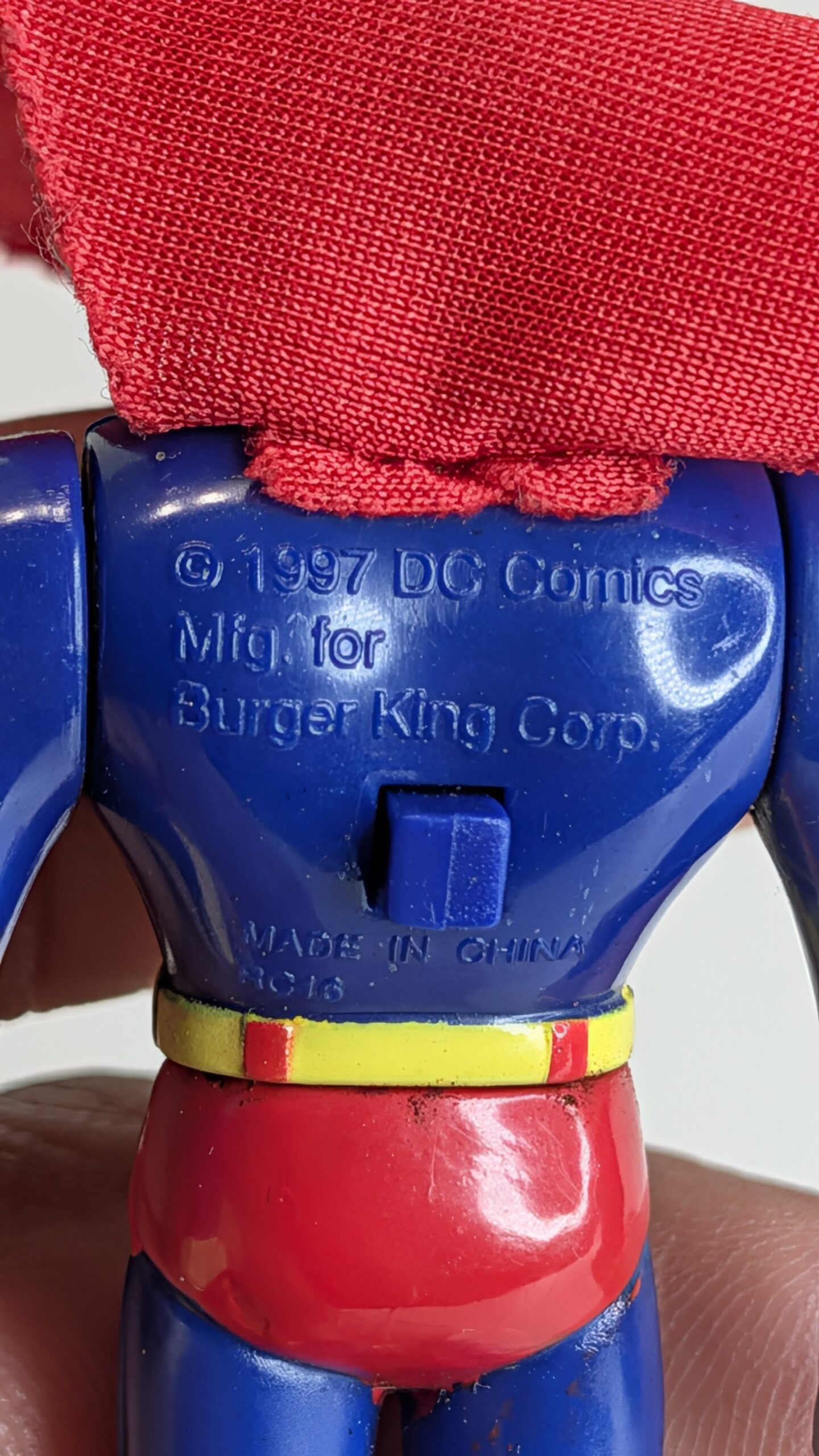 FIGURA DE BURGER KING PROMOTIONAL SUPERMAN 1997 - DC COMICS – 18 GRAMAS – #5 USADO - Imagem 9