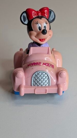 FIGURA DE 1989 MINNIE MOUSE PULLBACK CAR DISNEY – 71 GRAMAS – #5 USADO