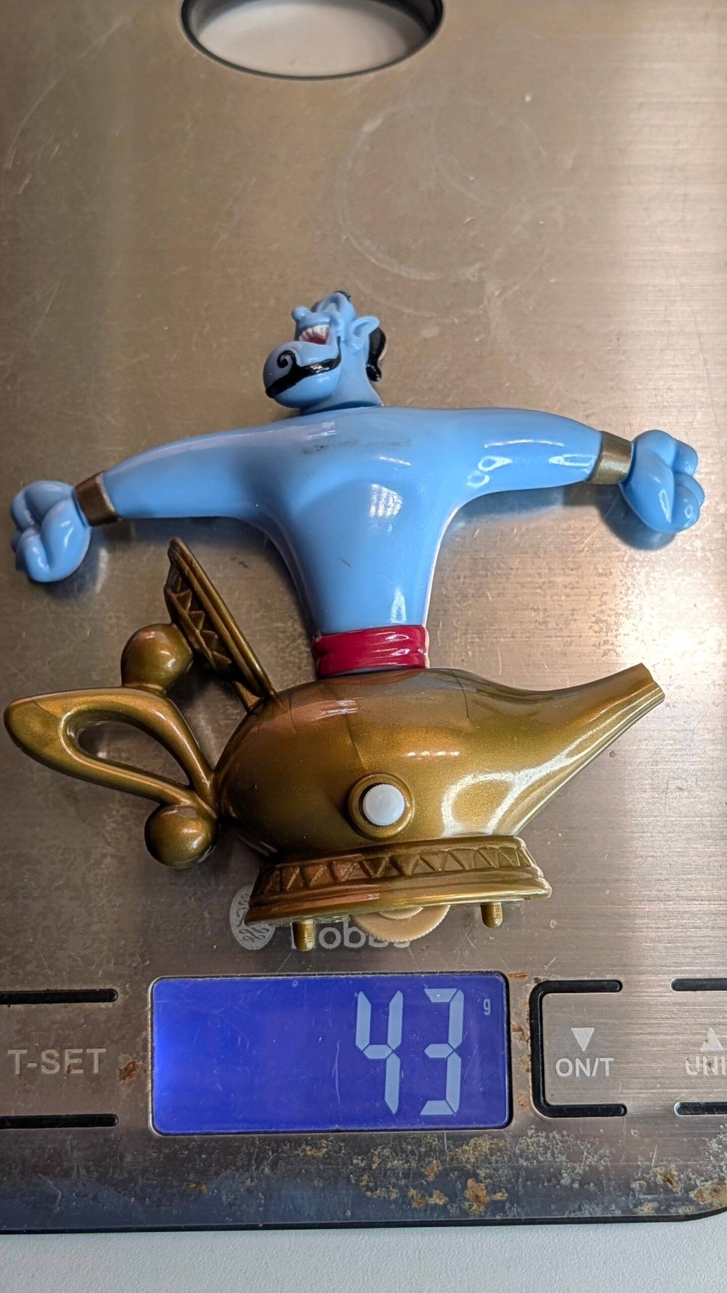 FIGURA DE 1992 ALLADIN GENIE OF THE LAMP DISNEY – 43 GRAMAS – #5 - Imagem 9