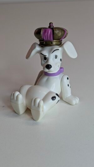 FIGURA DE 101 DALMATIONS DOG WITH CROWN DISNEY MCDONALDS – 40 GRAMAS – #5 USADO