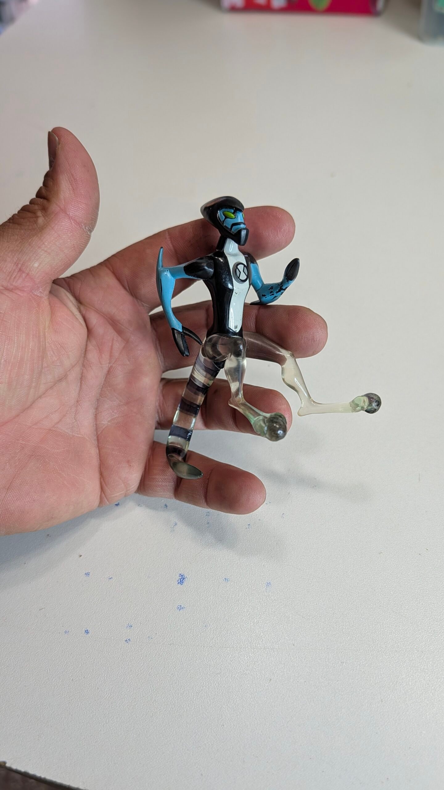 FIGURA BEN 10 XLR8 COM RABO - 21 GRAMAS - USADO (UK) PREÇO DO FRETE NA DESCRIÇÃO - Imagem 3